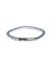 TSG Leather bracelet blue/white 19